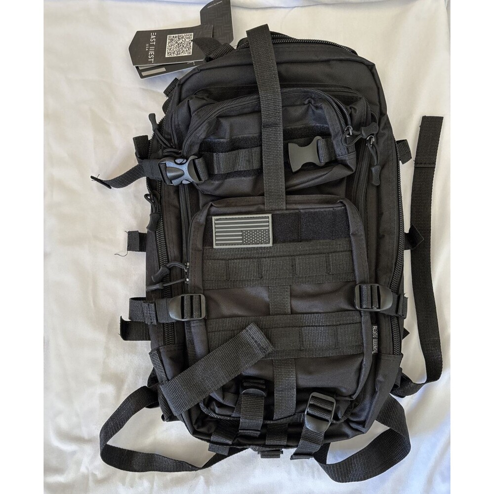 East West USA Tactical Backpack Black RT502 NWT